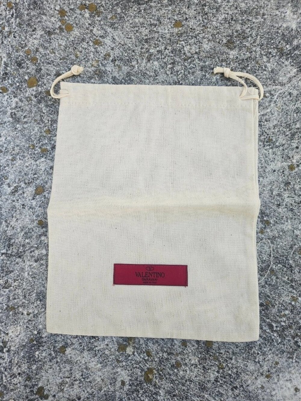 Valentino Garavani Dust Bag Beige Storage Bag Draw String Bag Made in Italy